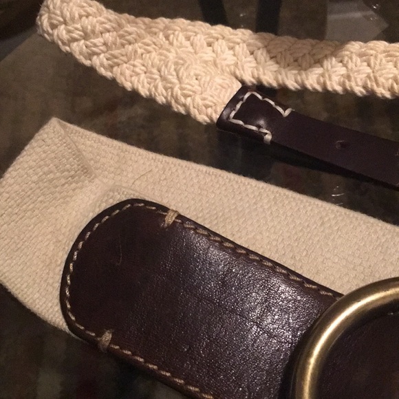 Women’s Lot of 2 woven and leather belts - Picture 5 of 8